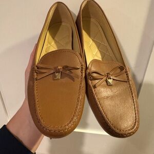 MK Classic women’s Brown Leather Moccasin Loafers size 10